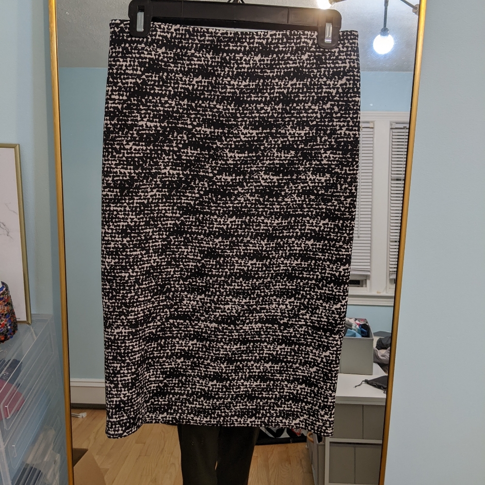 Vince camuto houndstooth pattern skirt